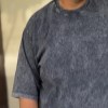 تیشرت ماکان سنگشور بیسیک رنگ ذغالی سایز4XL