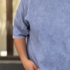 تیشرت ماکان سنگشور بیسیک رنگ آبی سایز4XL