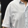 پیراهن لینن آستین کوتاه MR.FAT رنگ آبی آسمانی سایز 5XL