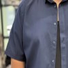 پیراهن اسلپ آستین کوتاه MR.FAT رنگ سورمه ای سایز 4XL