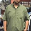 پیراهن اسلپ آستین کوتاه MR.FAT رنگ سبز سایز 5XL