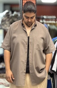پیراهن اسلپ آستین کوتاه MR.FAT