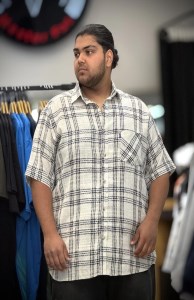 پیراهن چهارخونه لینن آستین کوتاه POLO