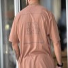 تیشرت پنبه طرح ARCTERYX رنگ شکلاتی سایز 3XL