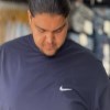 تیشرت پنبه RZ طرح NIKE رنگ سورمه ای سایز 5XL