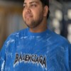 تیشرت پنبه RZ طرح BALENCIAGA رنگ آبی سایز 4XL