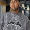 تیشرت پنبه RZ طرح BALENCIAGA رنگ طوسی سایز 5XL