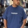 تیشرت پنبه سوپر سایز طرح BALENCIAGA رنگ آبی سایز 7XL