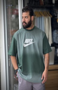 تیشرت پنبه ماکان چاپ پیستوله طرح NIKE
