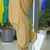 شلوار لینن راسته ZARA رنگ نسکافه ای سایز 50