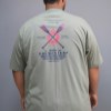 تیشرت پنبه چاپدار طرح GOEMONIERS رنگ سبز یشمی سایز 5XL