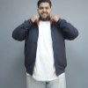 کاپشن دورو کتان NEXT رنگ سورمه ای قرمز سایز 5XL