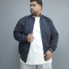 کاپشن دورو کتان NEXT رنگ مشکی کرم سایز 6XL