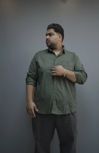 پیراهن کتان تک جیب BERESHKA